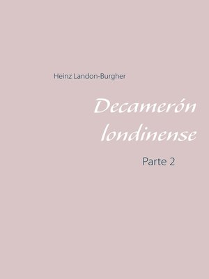 cover image of Decamerón londinense